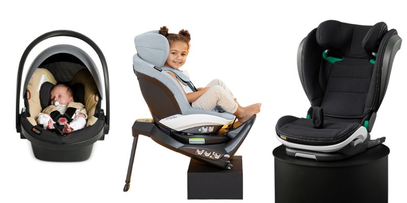 sillas de coche de bebe imagen de los diferentes grupos y edades